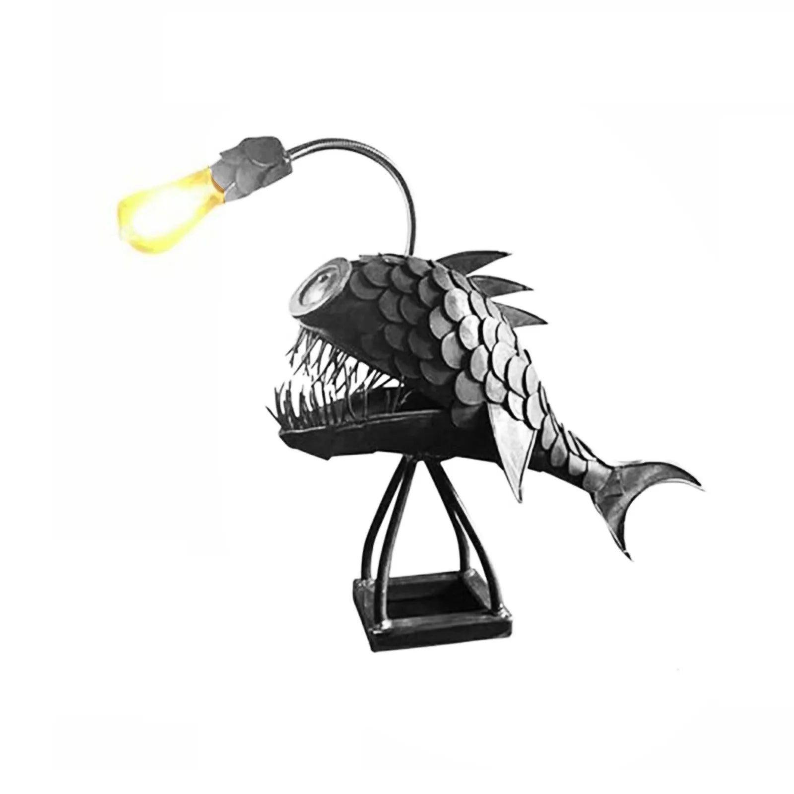 Tafellamp - RusticFish - Aanpasbare Verlichting - Handgemaakte Artistieke Charme