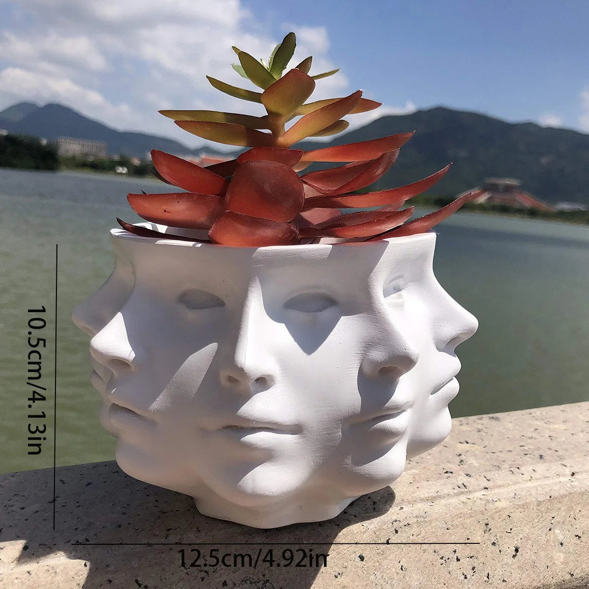 Planter - Facescape - 3D Menselijk Gezicht - Binnen of buitenversiering