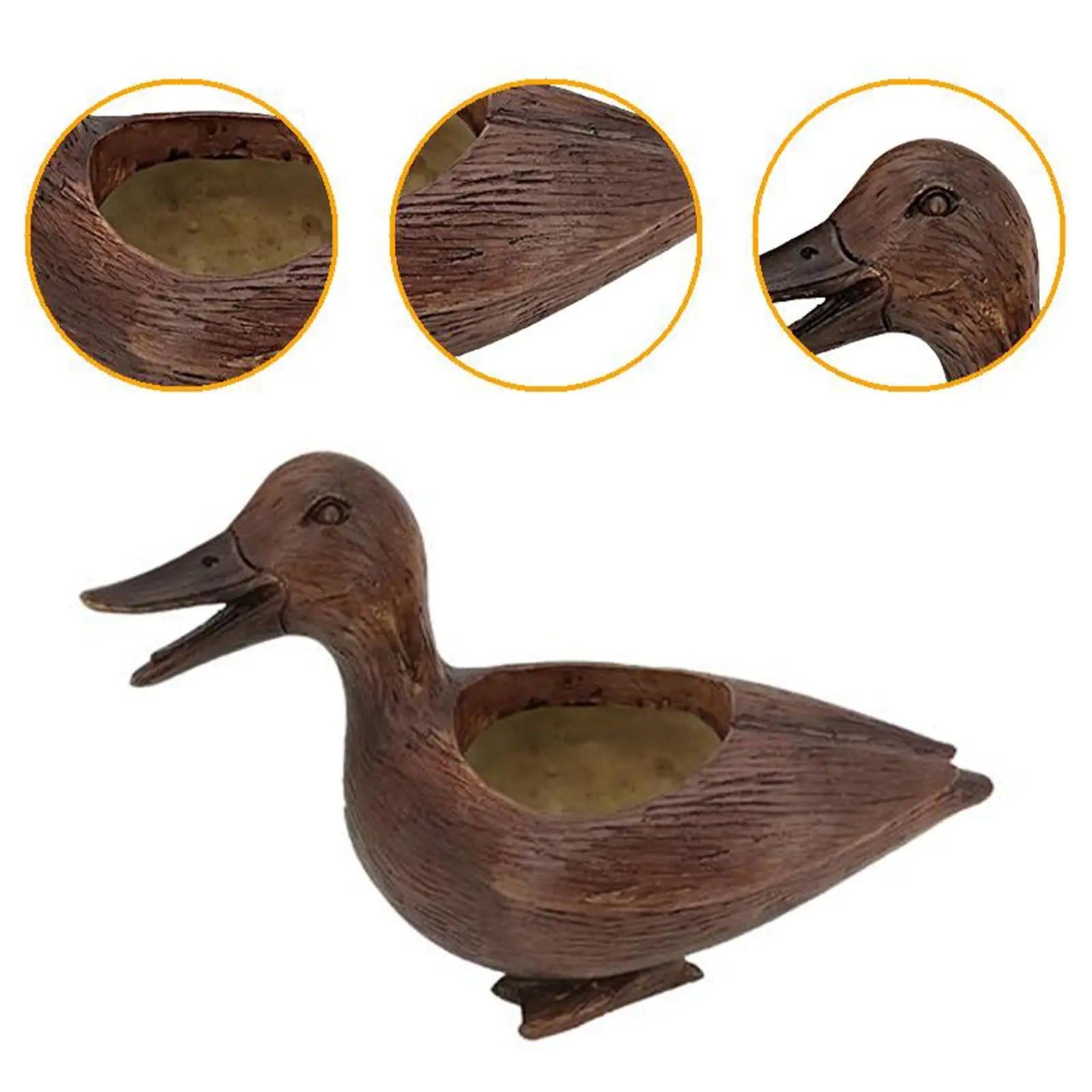 Bloempot - Quacky - Eendenstandbeeld - Tafelornament