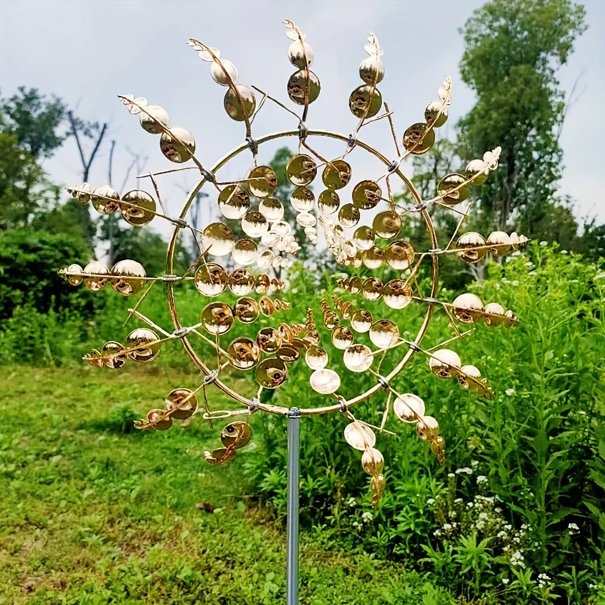 windmolen Spinner | Uniek windaangedreven tuindecor van metaal