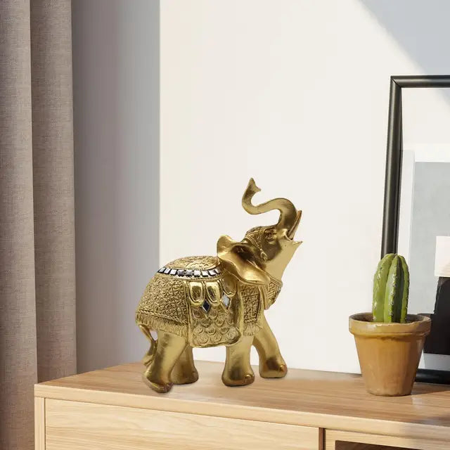 Olifanten beeld - Elephanta - Decoratief Ornament - Hars Sculptuur