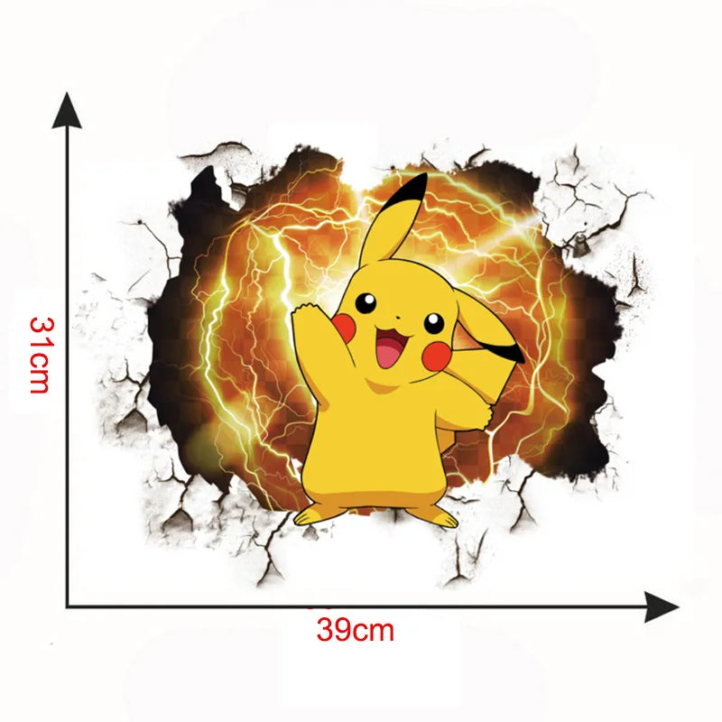 Pokemon Pikachu Muursticker | Maak de droomkamer van je kind compleet!