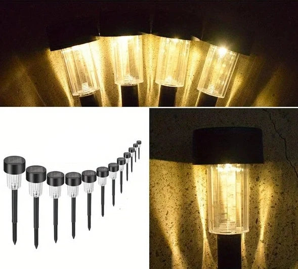 Zonne-energie Tuinlampen - Solarya - Waterdicht - 12 stuks