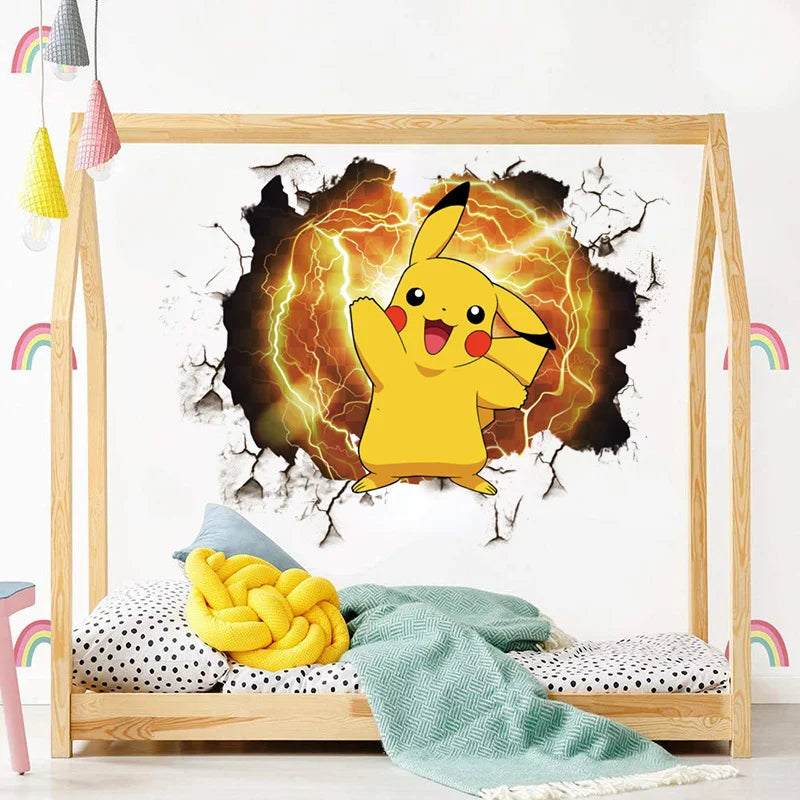 Pokemon Pikachu Muursticker | Maak de droomkamer van je kind compleet!