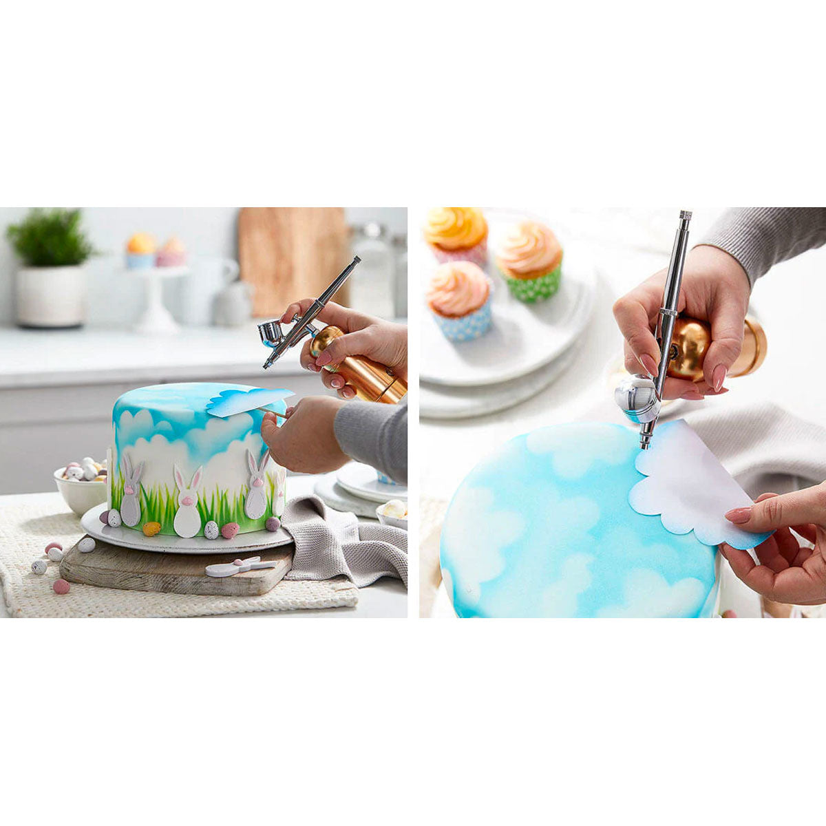 Airbrush Set - CakeMaster - Precieze Decoratie - Perfect voor Taarten & Gebak