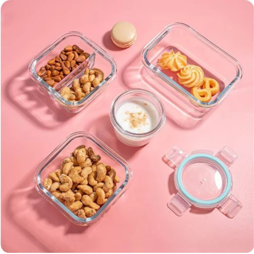 Lunchbox - GlassFresh - Borosilicaatglas - Hittebestendig & Duurzaam