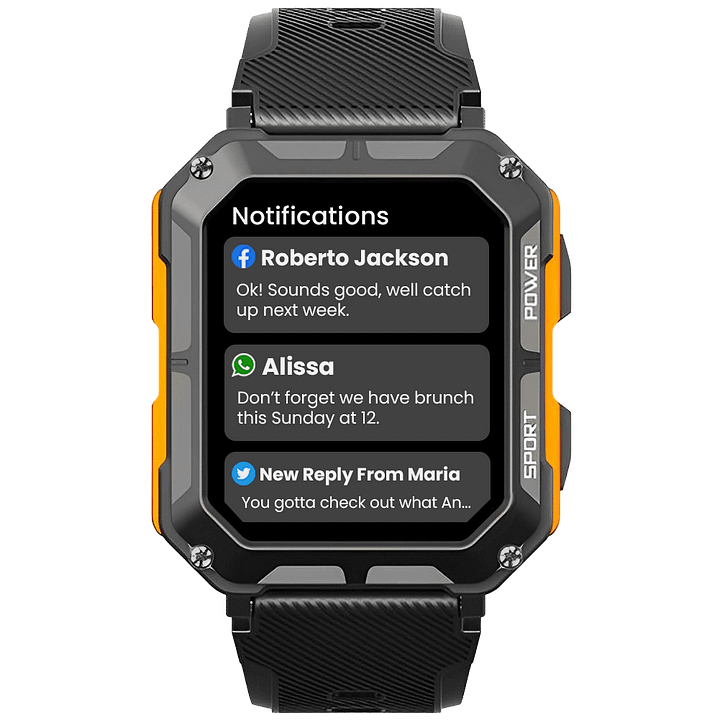 Multifunctionele Smartwatch - Indestructible - Duurzaam & Schokbestendig