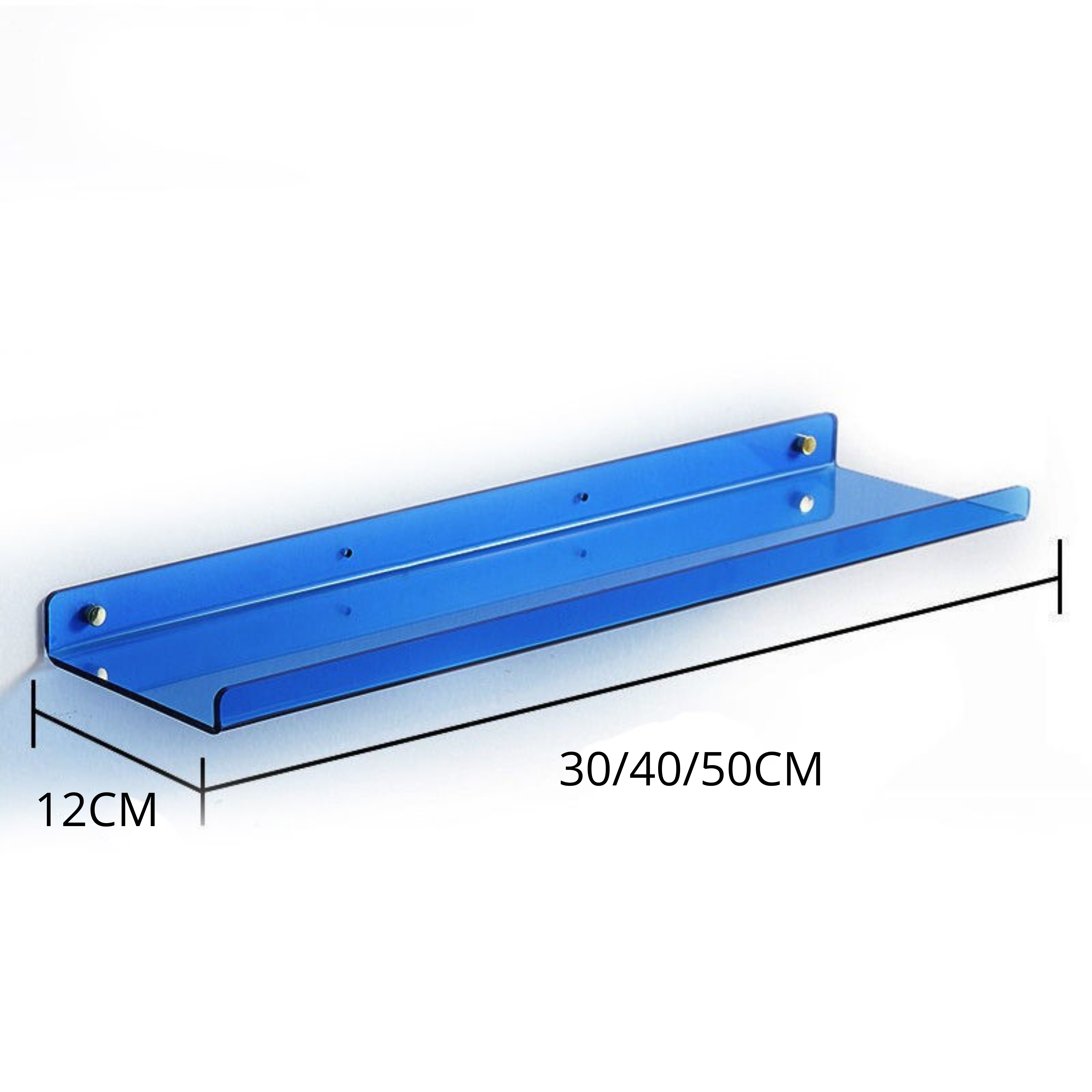 Wandplank Zwevend - Wandplank Industrieel - Doucherekje - Doucheplankje - Blauw