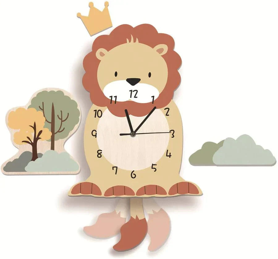 Wandklok - ZooTime - Schattig Dierenontwerp - Perfect voor Kinderkamers