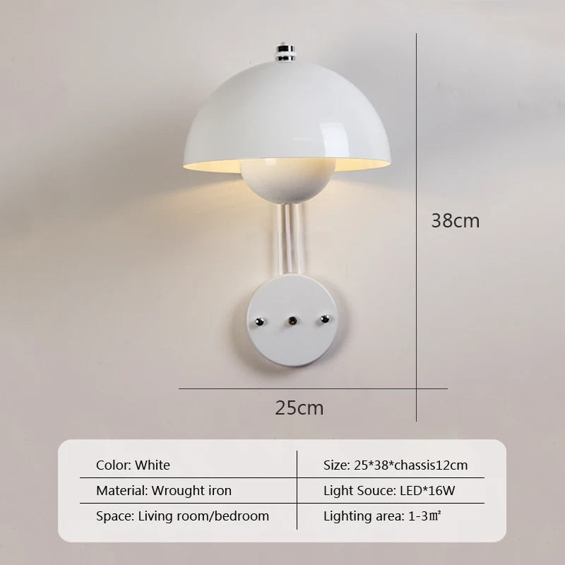 Wandlamp - ShroomLite - Paddenstoel ontwerp - Modern en minimalistisch