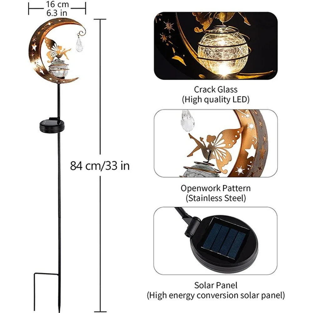 Feeën lamp - Maanlicht - Zonne-energie - Tuindecoratie