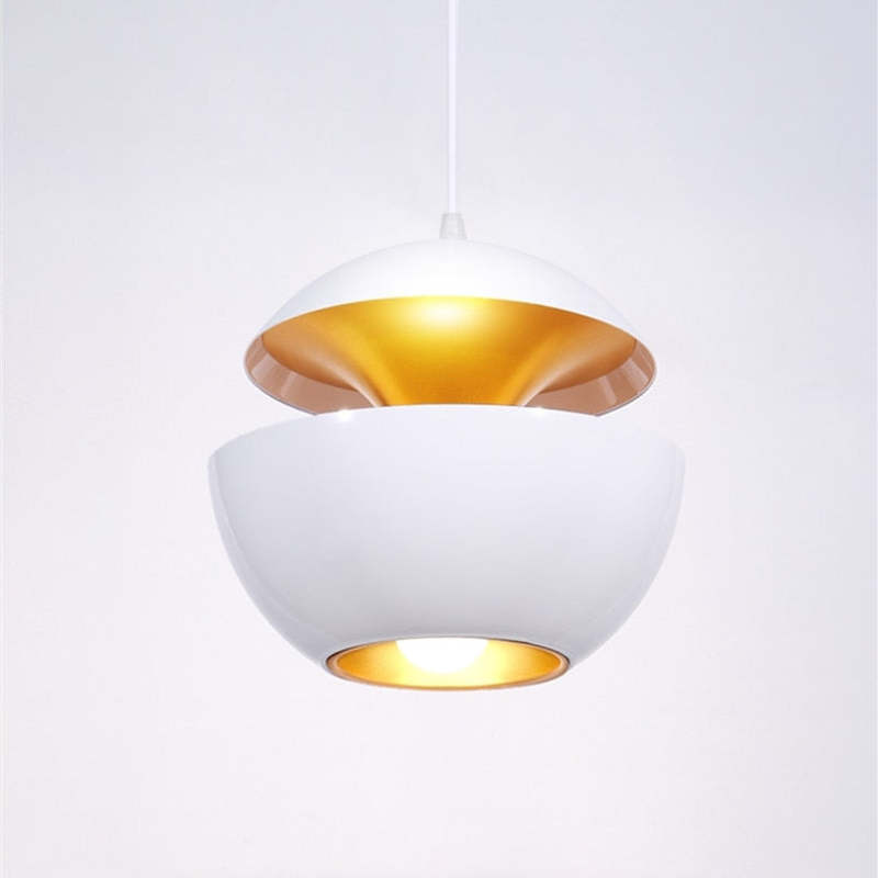 LED Kroonluchter - Luxora - Ontwerp Kap - Zwarte of witte Hanglamp