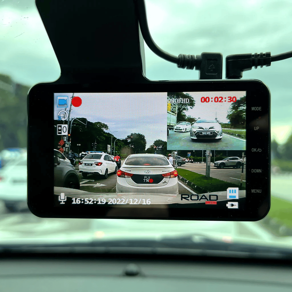 Dashcam - SafeDrive - Dual-Lens HD - 24-Uurs Parkeerbewaking