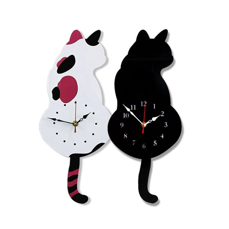 Klok - MeowClock - Schattig Katontwerp - Stille Staartzwaai