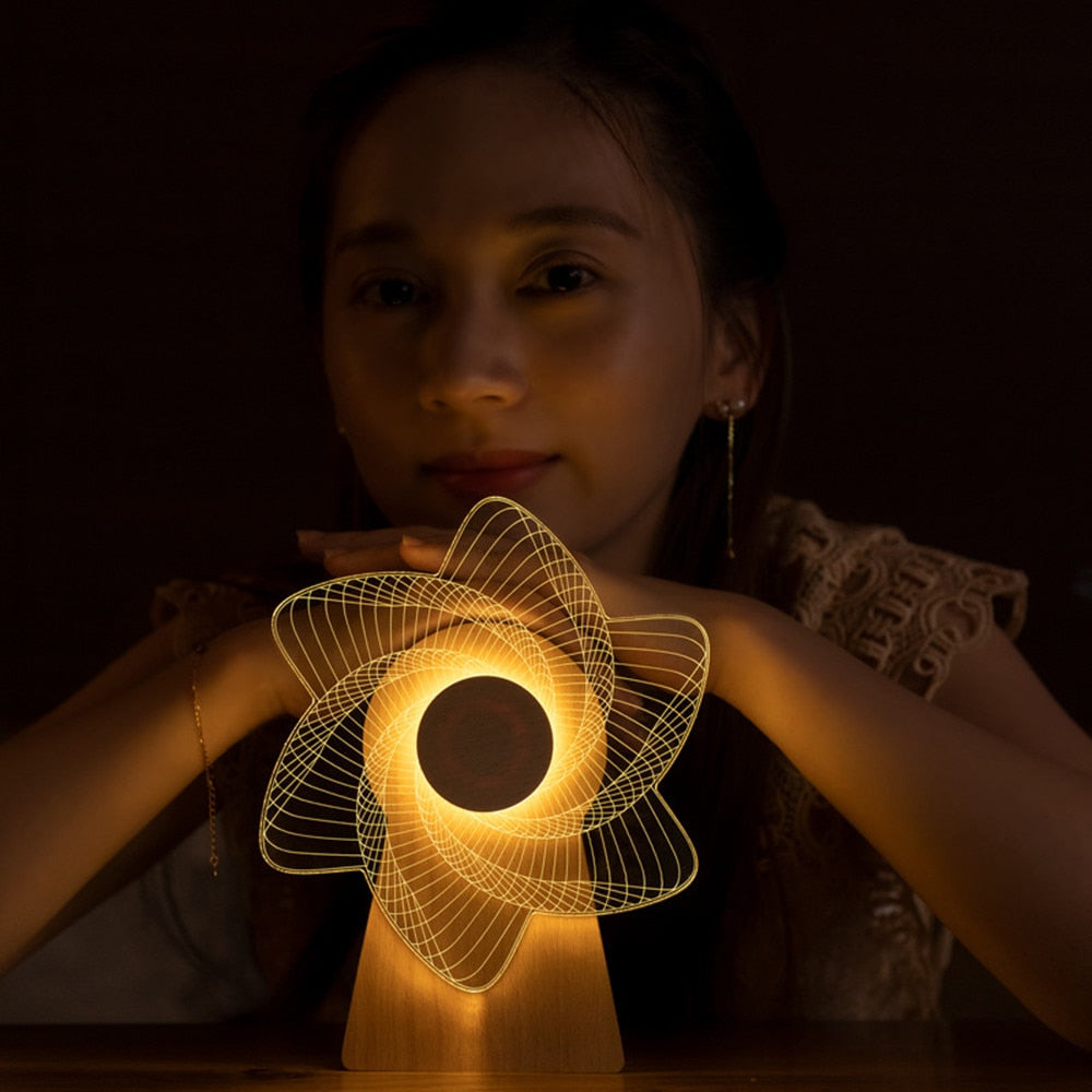 Nachtlamp - MelodyGlow - Houten Windmolen Ontwerp - Speelse Sfeer