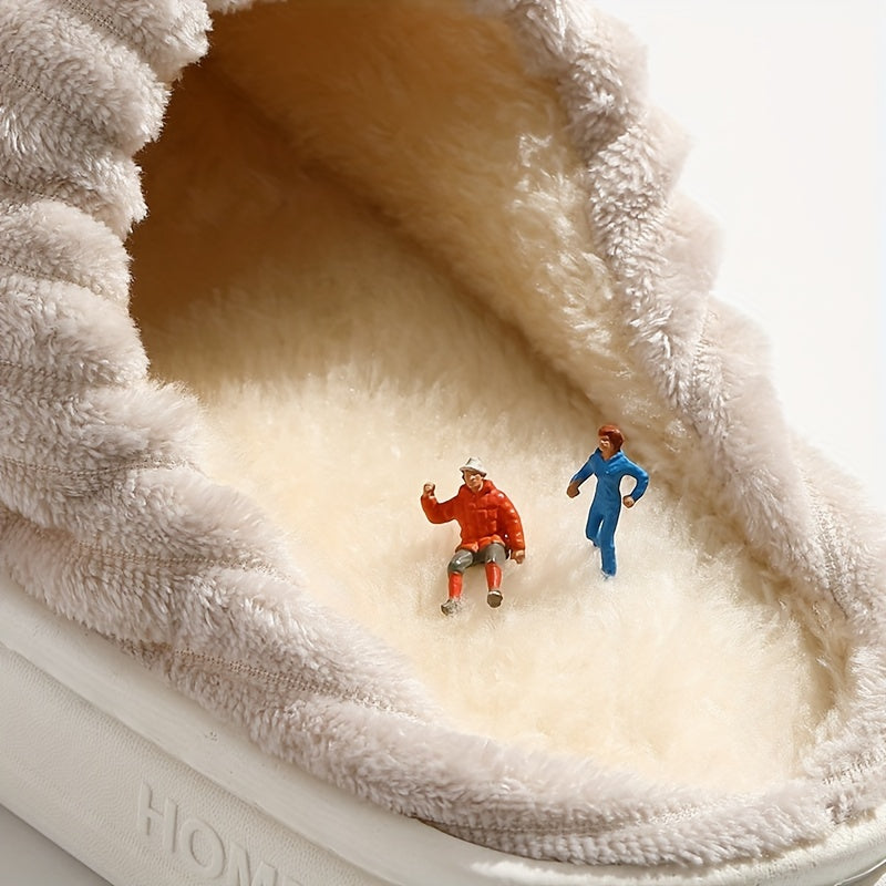 Pluche Sloffen - WarmCozy - Zachte Voering & Antislip Zool - Stijlvol Geruit Ontwerp