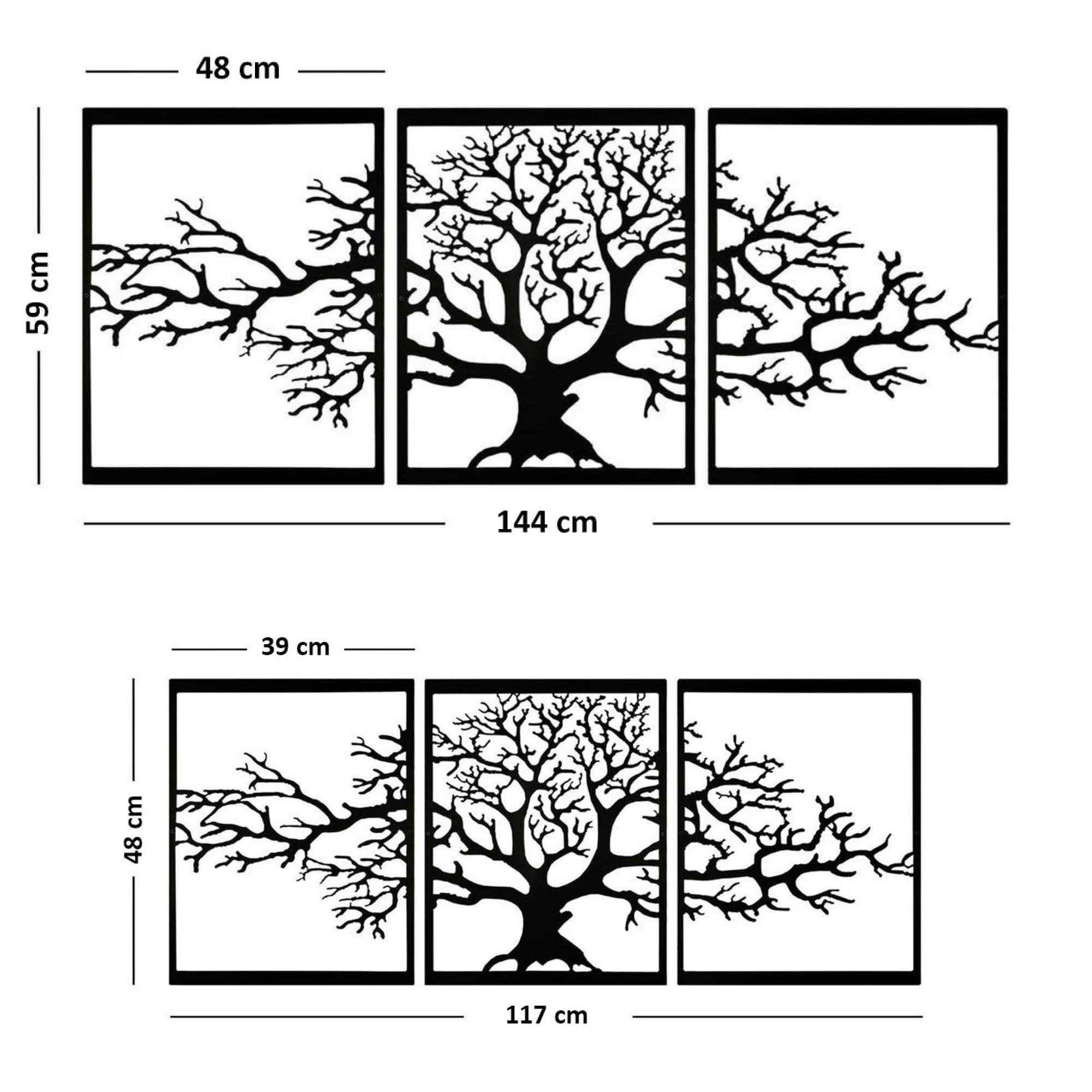 Wanddecoratie - Levensboom - Seizoensontwerp - Laser Gesneden Decor