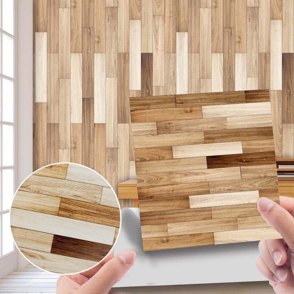 Muurstickers - WoodCharm - Gestructureerd Ontwerp - Gezellig & Eenvoudige Renovatie