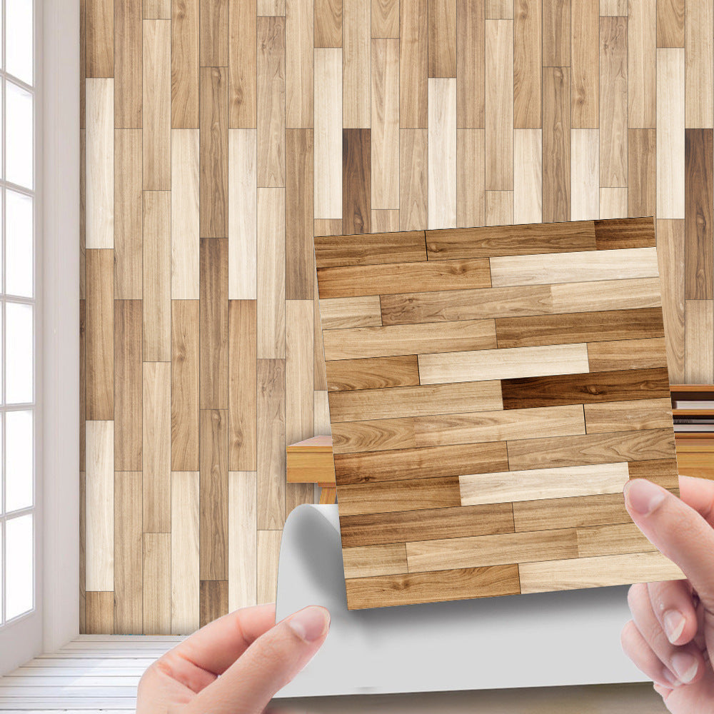 Muurstickers - WoodCharm - Gestructureerd Ontwerp - Gezellig & Eenvoudige Renovatie