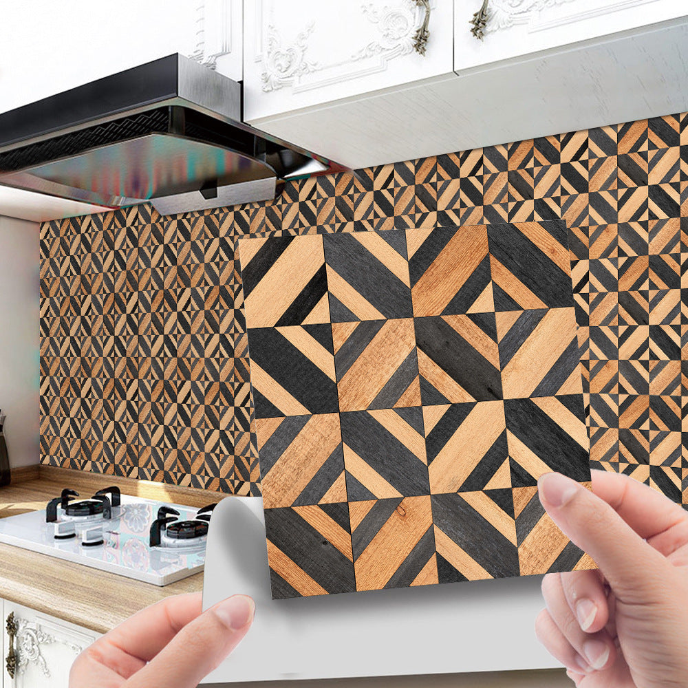 Muurstickers - WoodCharm - Gestructureerd Ontwerp - Gezellig & Eenvoudige Renovatie