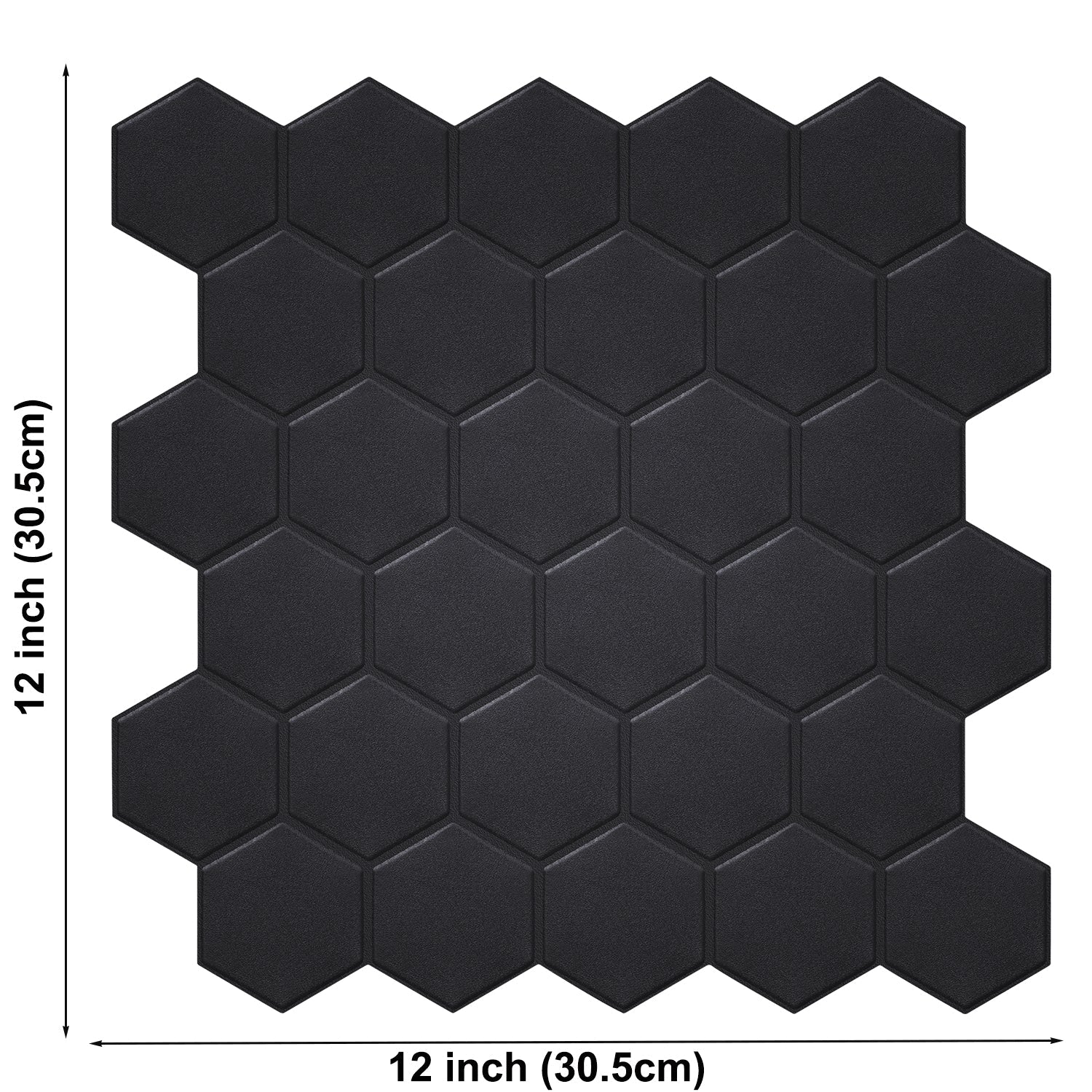 Wanddecoratie - HexaStyle - Set van 10 Grote Zeshoekige Behang - Geometrische Elegant