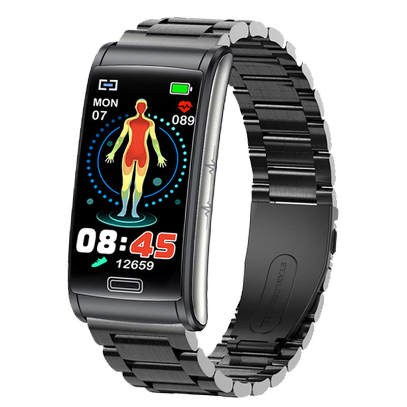 Gezondheids-Smartwatch - GlucoGuard - Niet-Invasieve Bloedglucose - ECG & PPG Monitoring