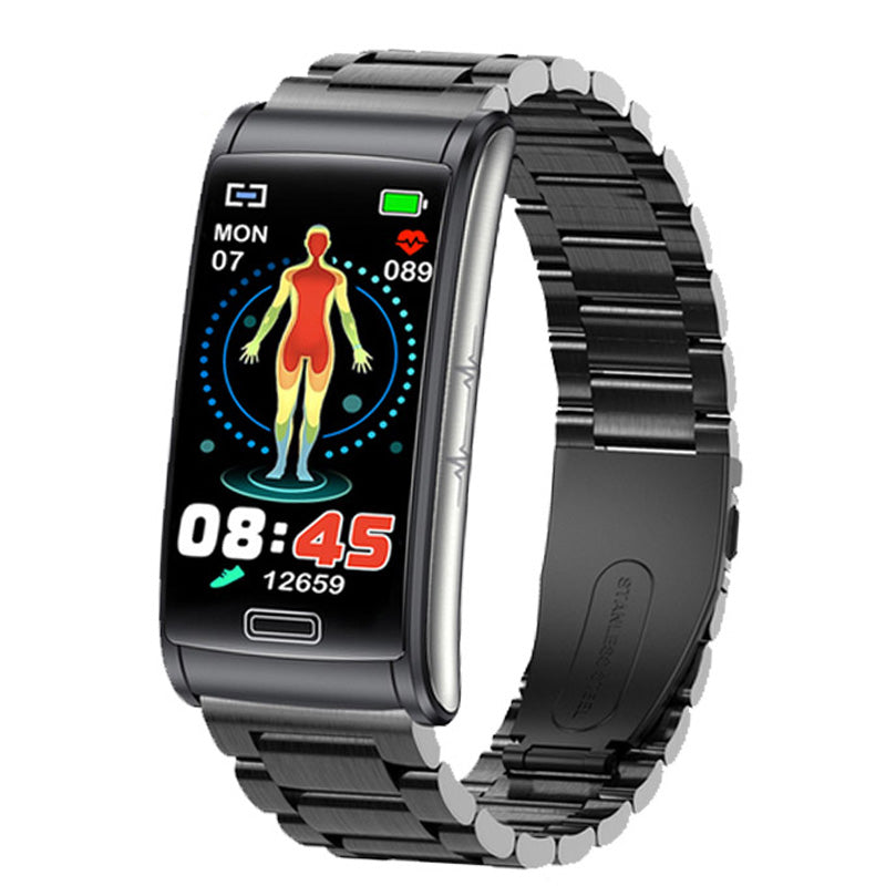 Gezondheids-Smartwatch - GlucoGuard - Niet-Invasieve Bloedglucose - ECG & PPG Monitoring