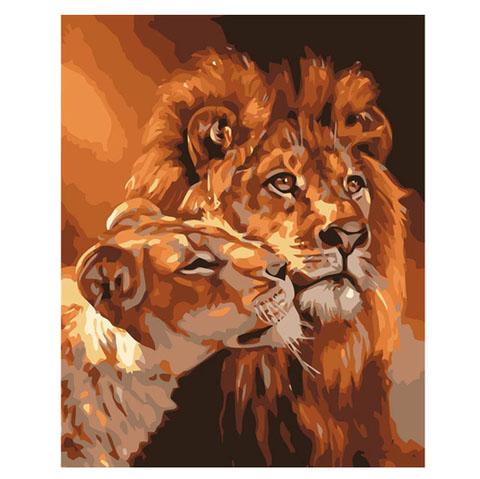 Nummer Schilderij - Lion King - Makkelijk te Schilderen - Wanddecoratie