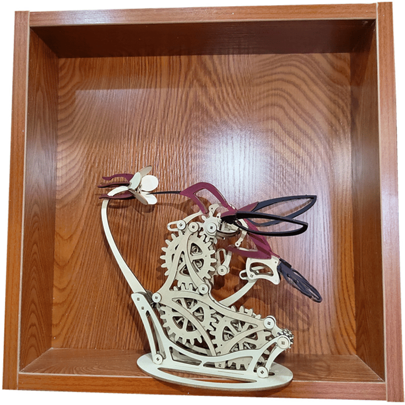 3D Puzzel - HummingMotion - Houten Mechanisch Ontwerp - Betoverende Bewegingen