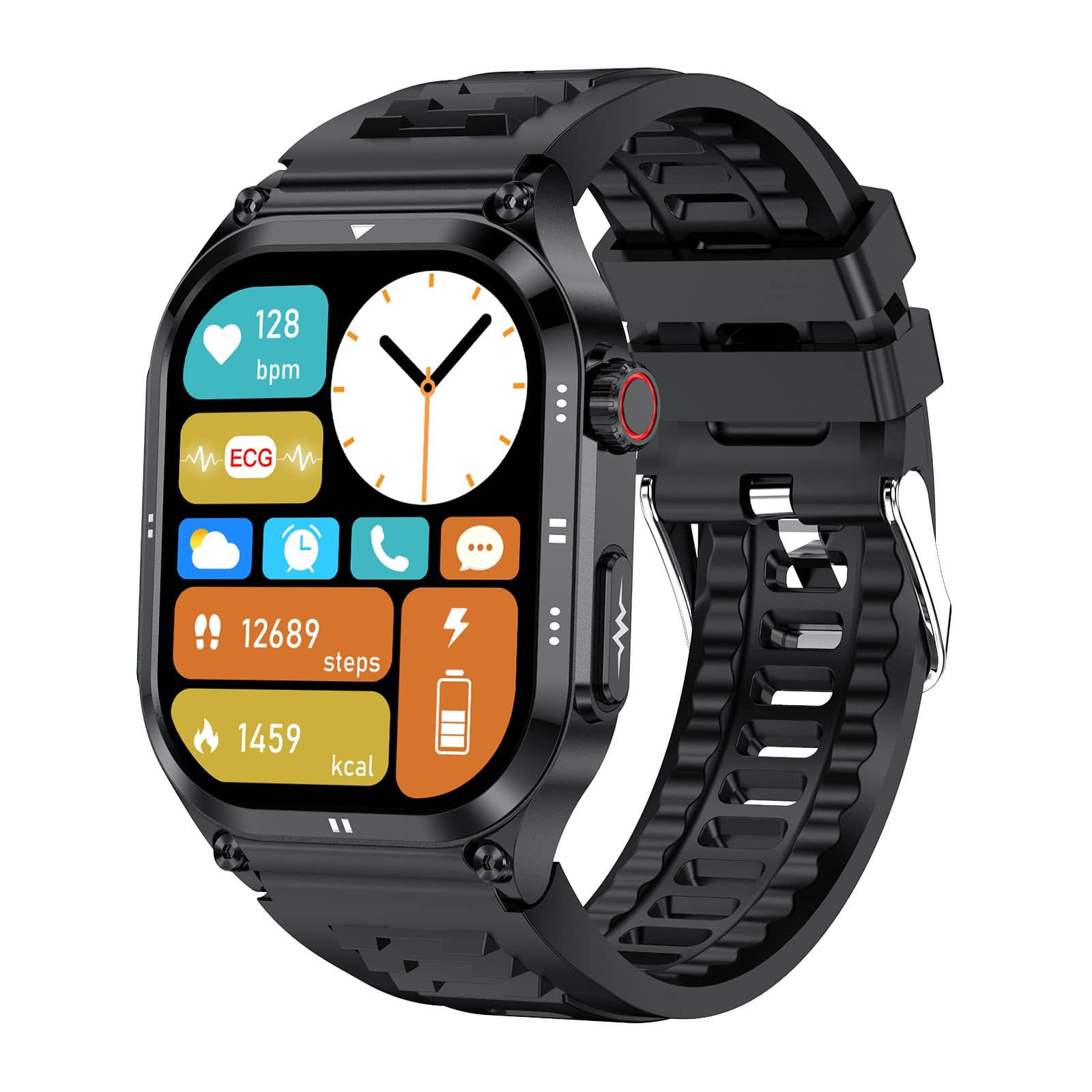 Smartwatch - HeartSync - Slank AMOLED - ECG/EKG & Gezondheidsmonitoring