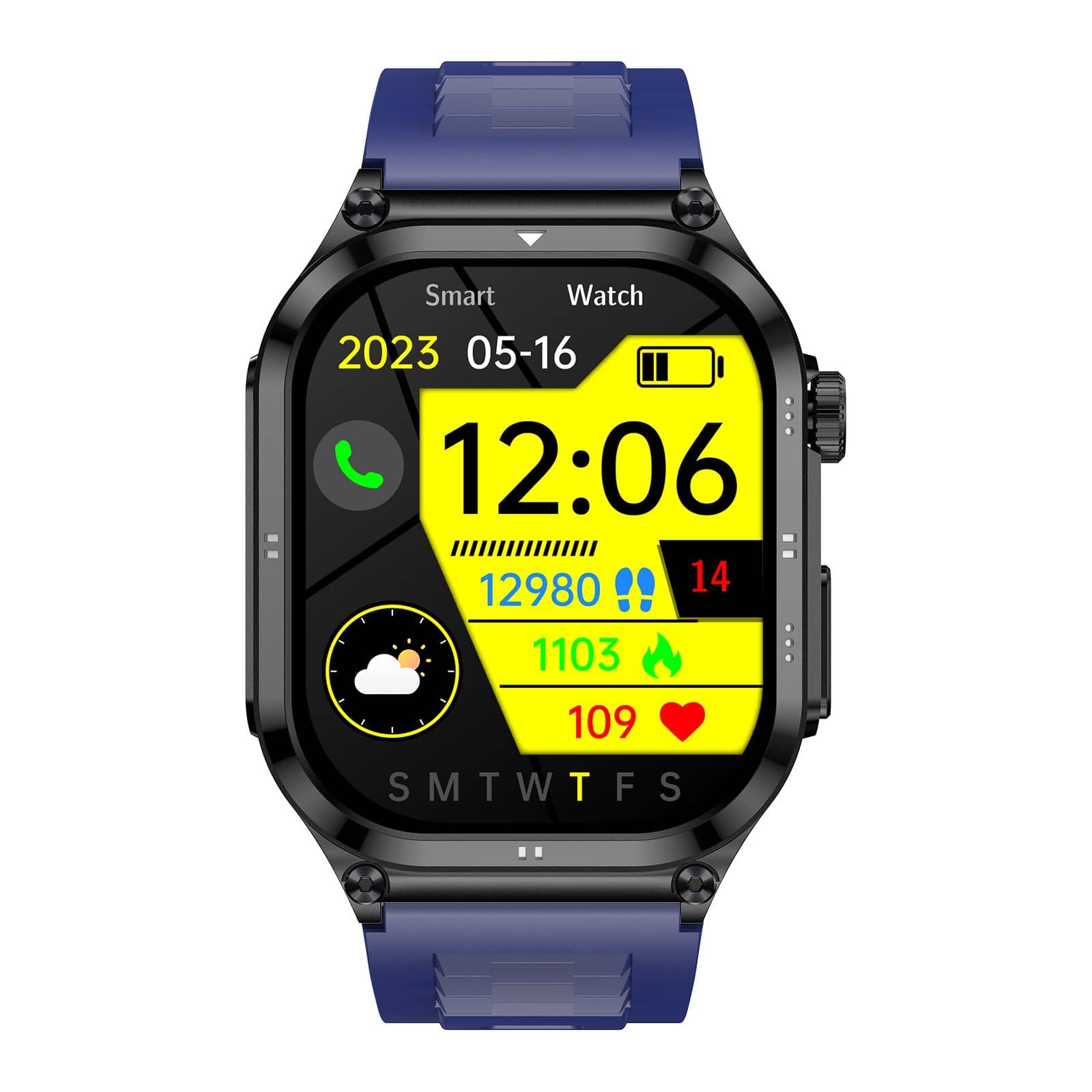 Smartwatch - HeartSync - Slank AMOLED - ECG/EKG & Gezondheidsmonitoring