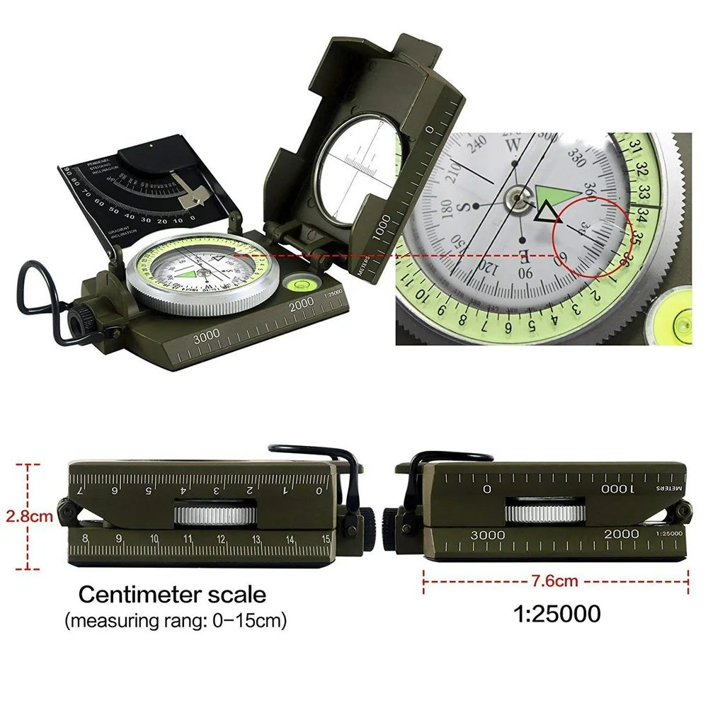 Kompas - PathMaster - Ultieme Navigatie - Militaire Duurzaamheid