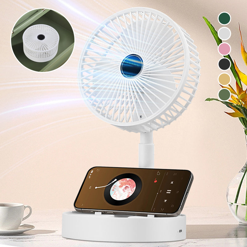 Tafelventilator - CoolBreeze - Oplaadbaar Opvouwbaar - Telescopisch Ontwerp