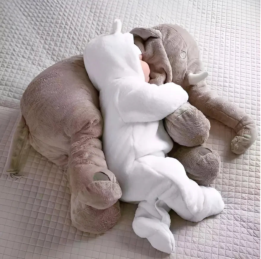 Pluche Olifant Knuffel - Zacht - Slaapkussen - Kinderkamer Decor - baby