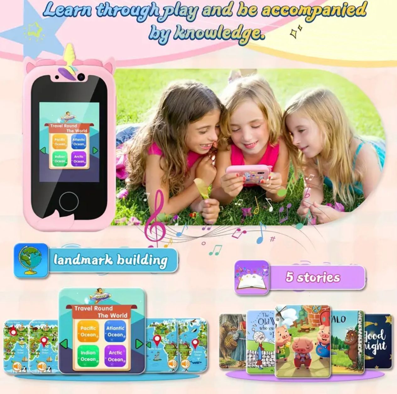 Interactieve Telefoon - SmartTots - Educatief & Leuk - Bevordert Leren & Ontwikkeling