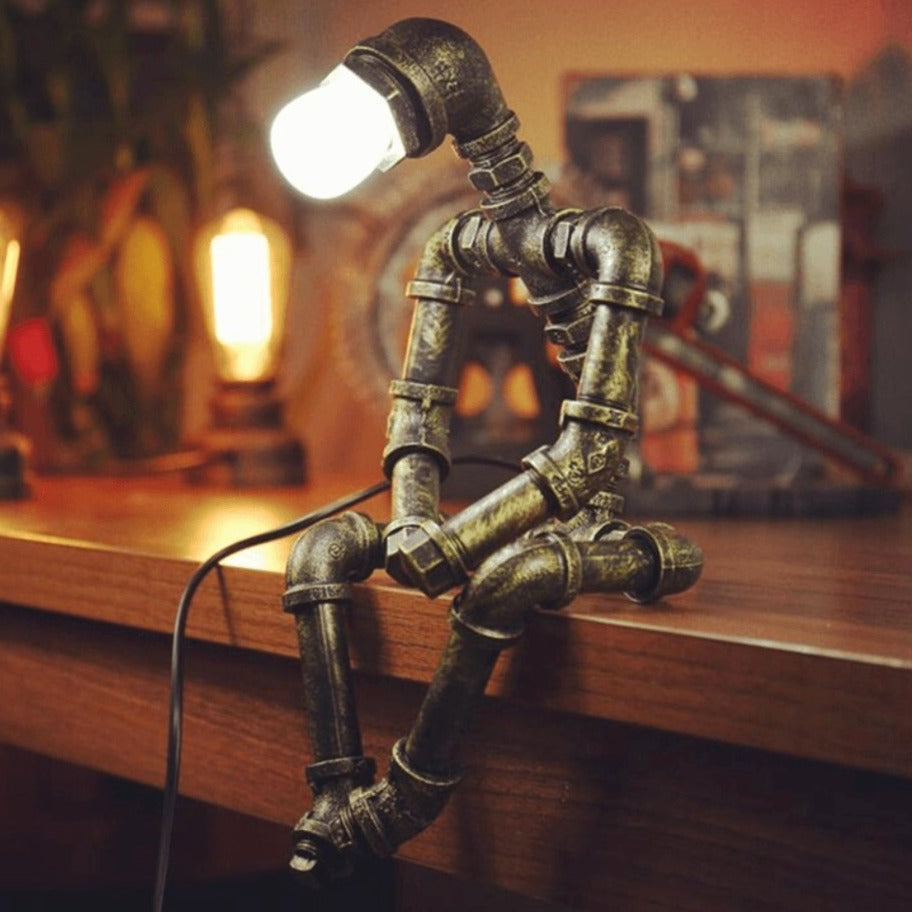 Lamp - IronBot - Retro Robot - Industrieel Ontwerp