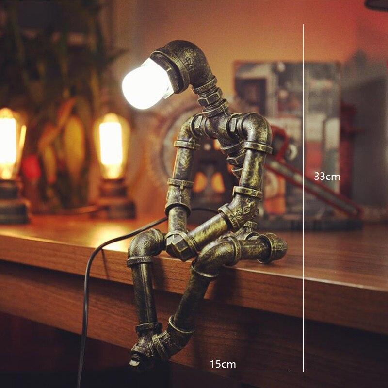 Lamp - IronBot - Retro Robot - Industrieel Ontwerp