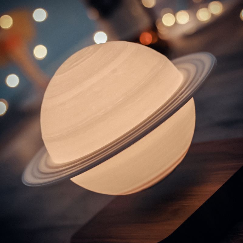 Lamp - SaturnGlow - Zwevend Ontwerp - Hemels Meesterwerk