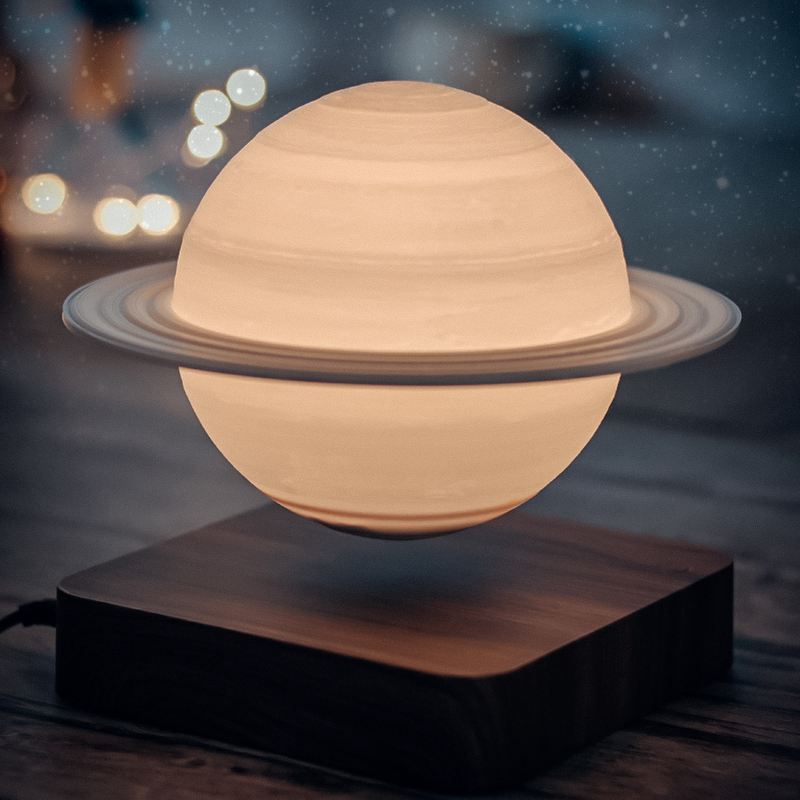 Lamp - SaturnGlow - Zwevend Ontwerp - Hemels Meesterwerk