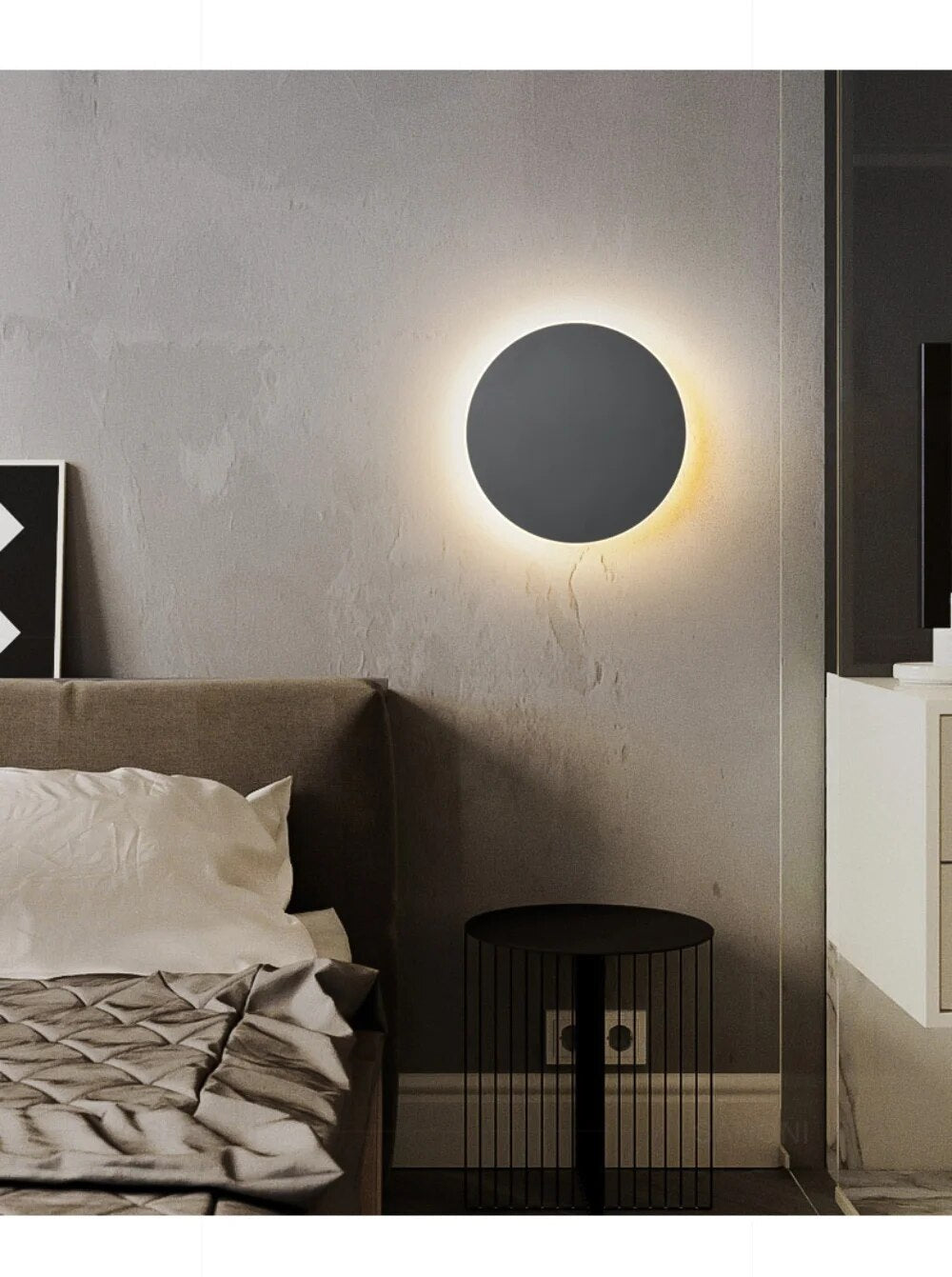 Wandlamp - VividGlow - Rond LED Ontwerp - Modern en Dramatisch