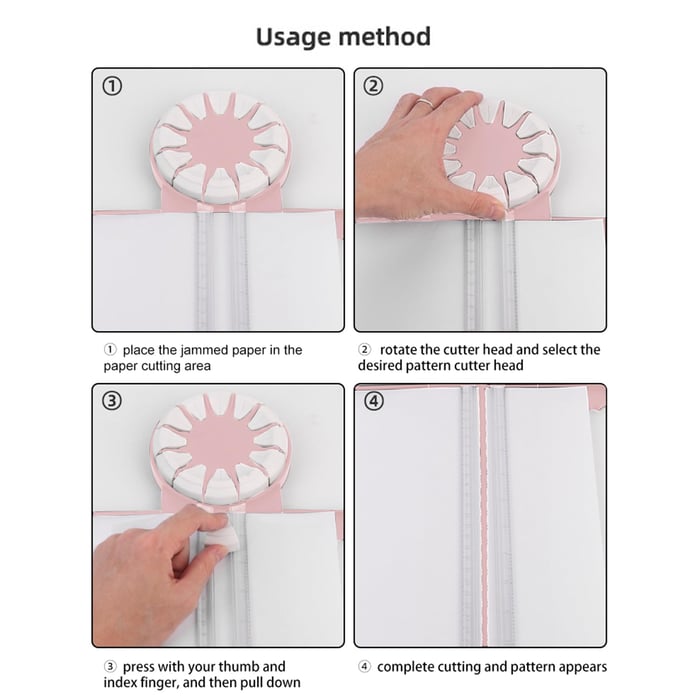 Knutselgereedschap - EdgeMagic - 12 Patroon Papieren Randsnijder - Precisie & Creativiteit Boost