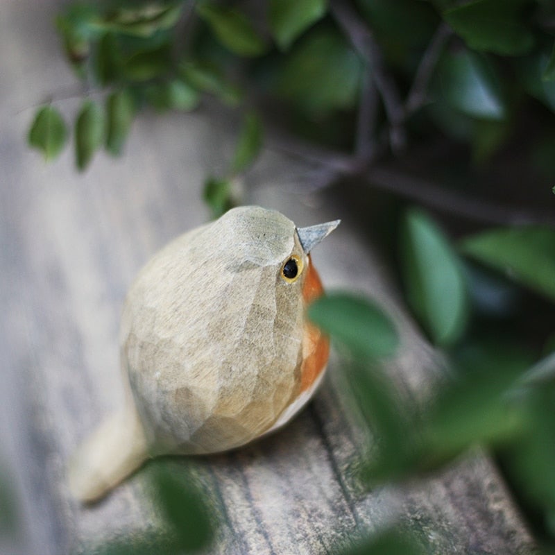 Handgemaakte Houten Vogels - Vogely - Rustieke Decoratie - Uniek Ontwerp