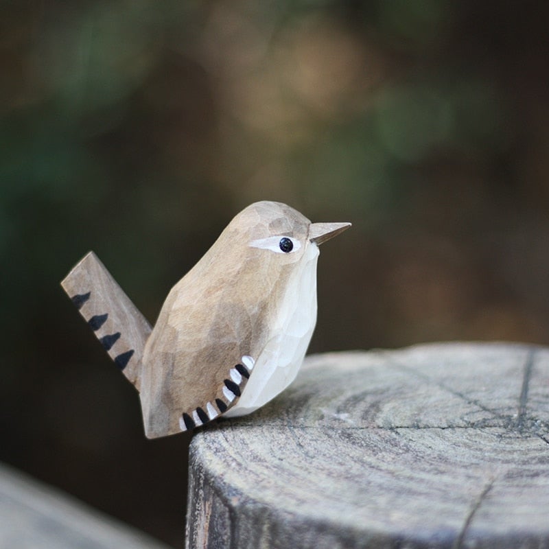 Handgemaakte Houten Vogels - Vogely - Rustieke Decoratie - Uniek Ontwerp