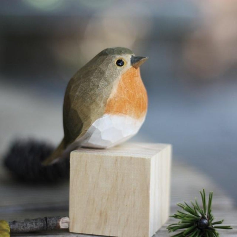 Handgemaakte Houten Vogels - Vogely - Rustieke Decoratie - Uniek Ontwerp