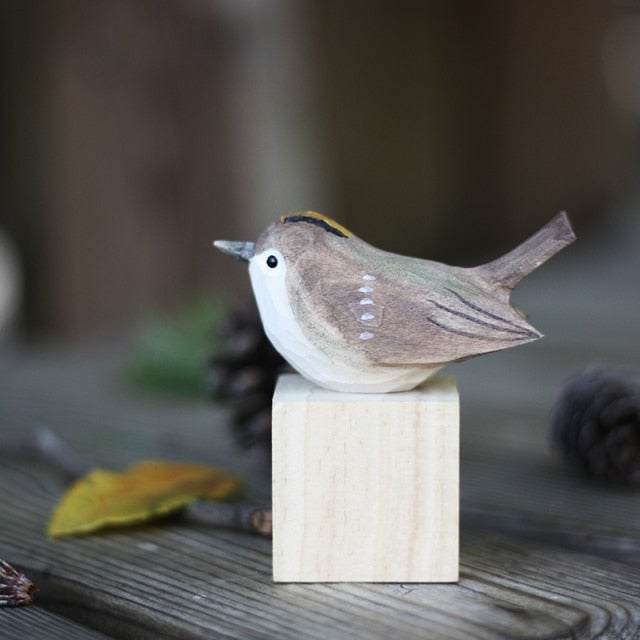 Handgemaakte Houten Vogels - Vogely - Rustieke Decoratie - Uniek Ontwerp