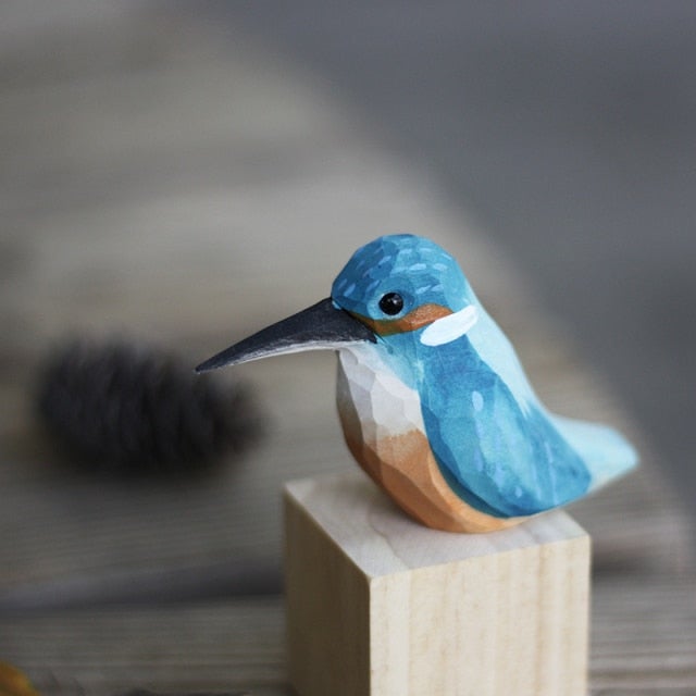 Handgemaakte Houten Vogels - Vogely - Rustieke Decoratie - Uniek Ontwerp