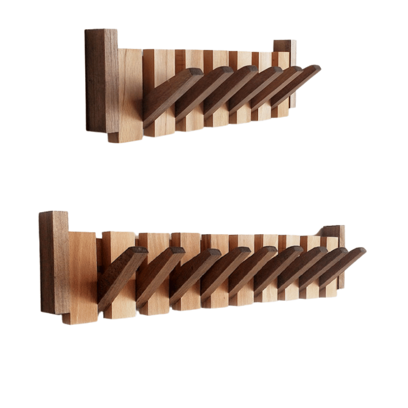 Kapstok - PianoWood - Handgemaakt Ontwerp - 5-13 Haken