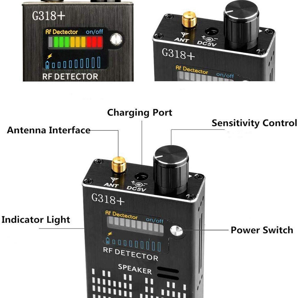 Spionagedetector - PrivacyPro - RF Signaal & Verborgen Cameradetectie - GPS & GSM Zoeker