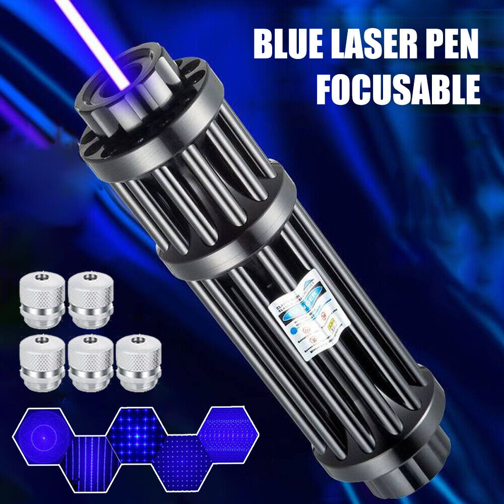 Tactische Laser Zaklamp - PowerFlare - Burning Blue - Krachtige Militaire Zaklamp