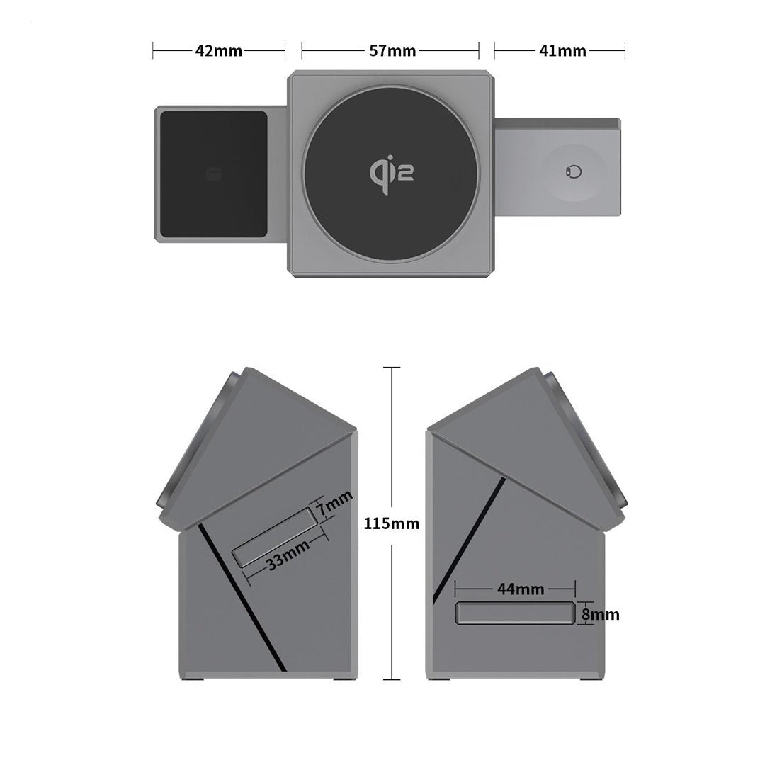 Oplaadstation - PowerDock - Draadloos & Handig - Compatibel met Meerdere Apparaten